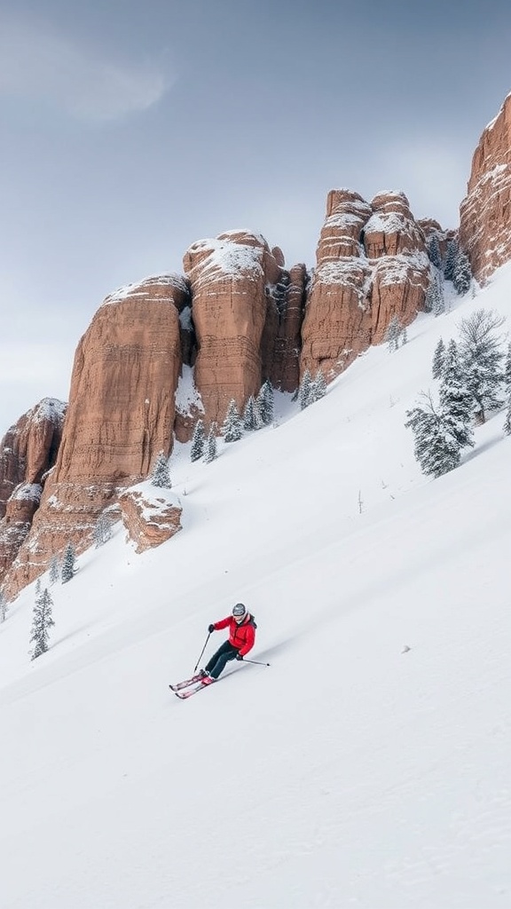 utah skiing image
