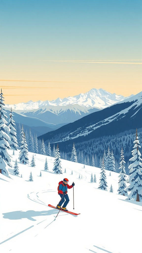 utah skiing image