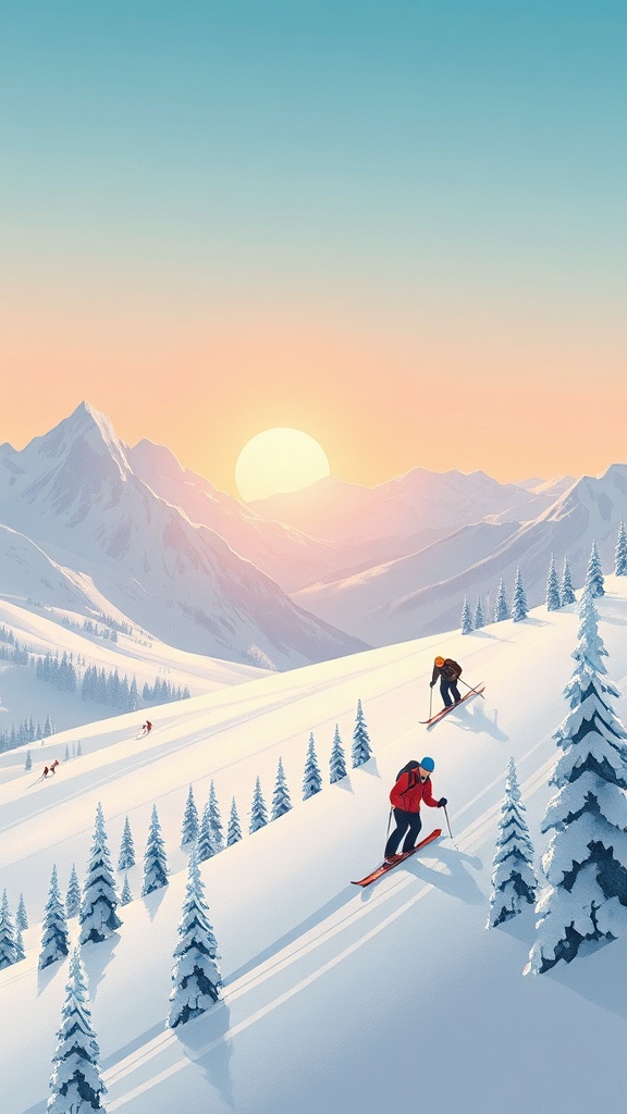 utah skiing image