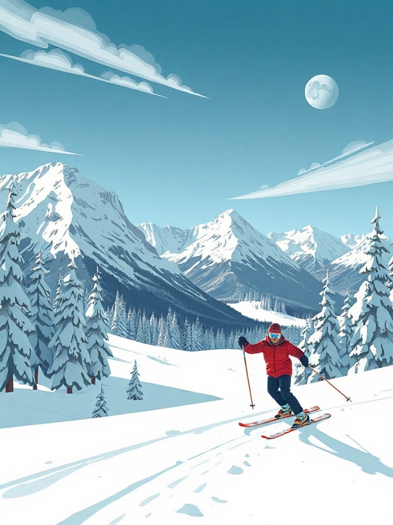 utah skiing image